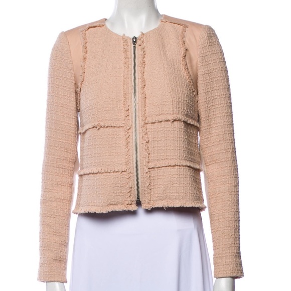 Rebecca Taylor Jackets & Blazers - Rebecca Taylor leather and tweed evening jacket, size 2